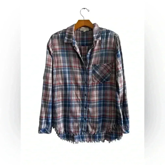 Cloth & Stone | Anthropologie soft plaid flannel Size XS - Picture 2 of 14